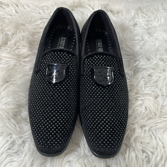 STACY ADAMS Men\'s Swagger Studded Ornament Slip-on Loafer Size 7 NEW